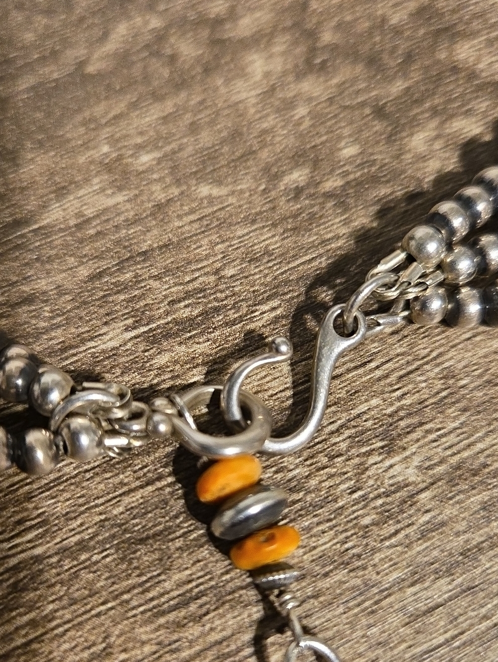 Authentic D. Becenti Navajo Multi-Strand Spiny Oyster & Navajo Pearl Medallion - Picture 8 of 8